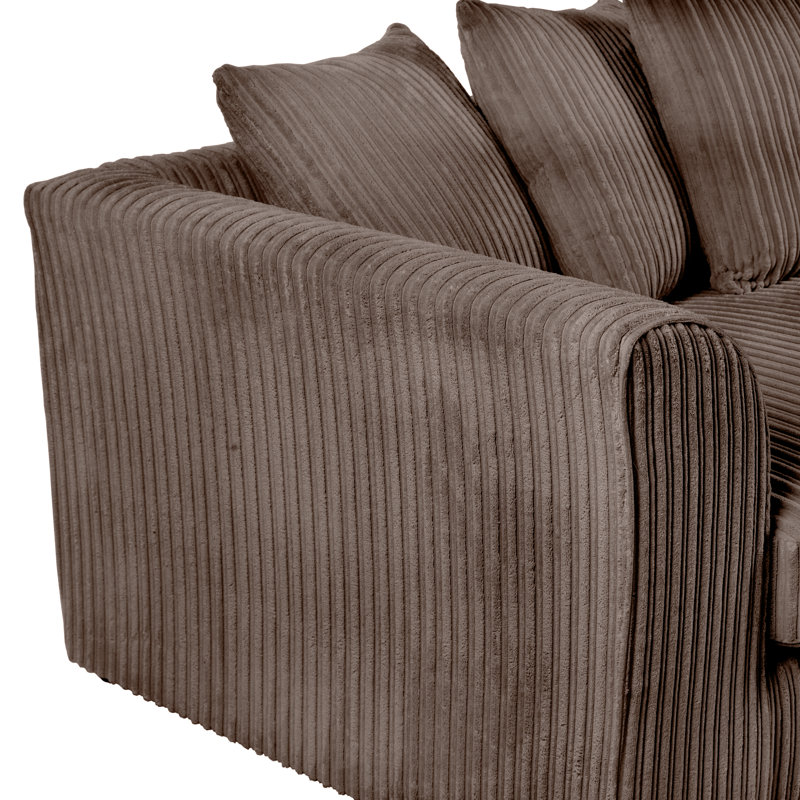 Moana 3 Seater Sofa, Chocolate