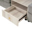 Canapé modulaire avec accoudoirs de rangement intégrés, console centrale pour le salon-105677956
