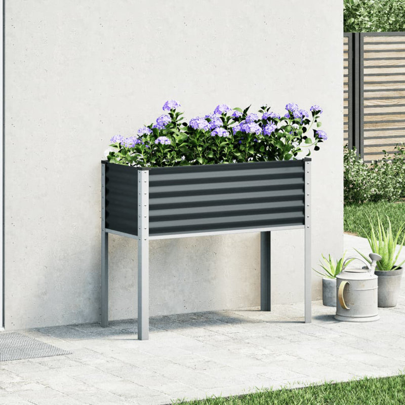 Ankoma Planter Box, Anthracite, 90cm H x 100cm W x 45cm D