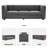 Allard 89'' Velvet Living Room Sofa-995700433