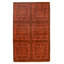 Tapis brun noué à la main 3 pi 4 po x 5 pi 5 po Opulence