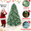 Arbre de Noël 4 pi avec teinte bleue, 592 pointes PE +, structure à charnières pour une installation rapide et sans effort, support en métal stable de 48 po avec assemblage, base