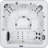 Scenic 6-Person 69-Jet 120-Port Lounger 4-Pump Spa w/Triple Water Columns by Aqualife by Strong Spas