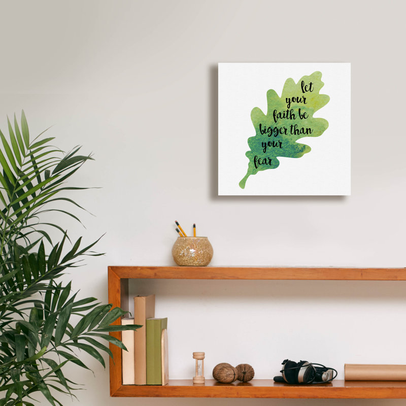 «Faith Fear» par Erin Clark, art mural sur toile, H 12 po x l 12 po x P 0,75 po
