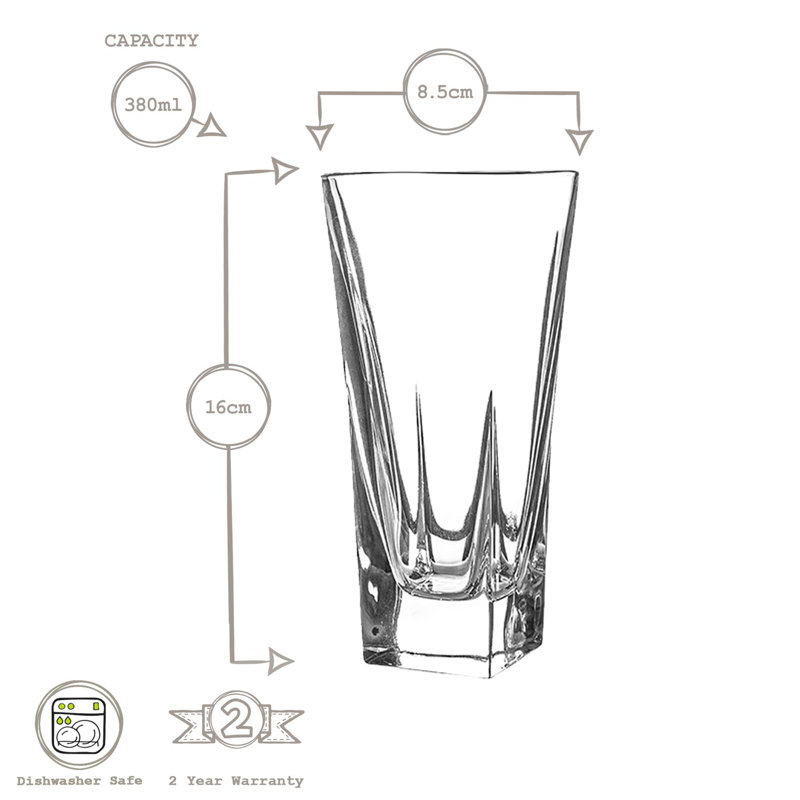 380ml Highball Glass, 6
