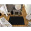 Tapis noir touffeté à motif géométrique Spafford-22821200
