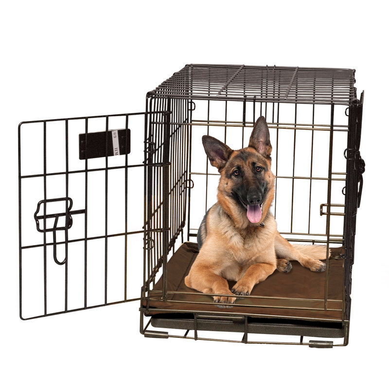 Tapis de caisse pour chien auto-chauffant, Très grand (l 48 po x P 32 po x H 0,5 po), Moka