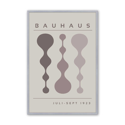 «Warm Taupe», affiche rétro Bauhaus