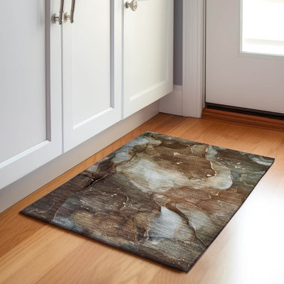 Premium Machine Washable Cerrito AMF522 Brown Rug