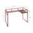 Versatile Metal And Glass Writing Desk With Open Shelf Storage-350280596