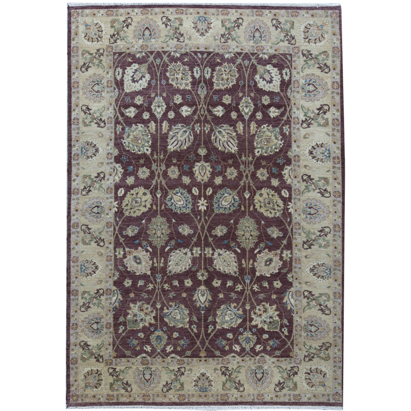 Hand-Knotted High-Quality Beige and Gold Area Rug