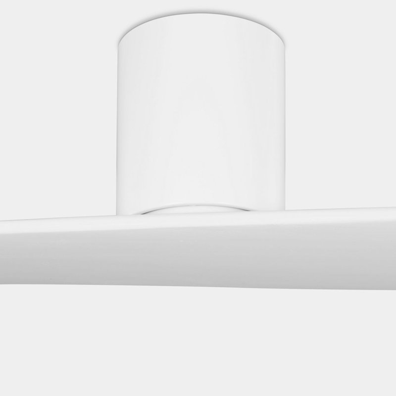 Plank Smart 60 Hugger Ceiling Fan, Matte White