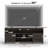 70.1“ W Modern Fluted TV Stand For TVs Up To 80" With LED Light And Charging Station, Wood Media Console Table with Sound Bar Shelfves, Multimedia Storage Furniture With Cabinets and Open Storage-773629328