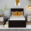 Lit plateforme simple avec rangement Yaqi