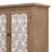 Brown Antique White Vintage - Style Solid Pine Storage Cabinet, 32.32" Wide, Metal & Linen Doors, For Bedroom American Traditional Cabinet In White, 32.12" Tall, With Panels, Easy Assembly,