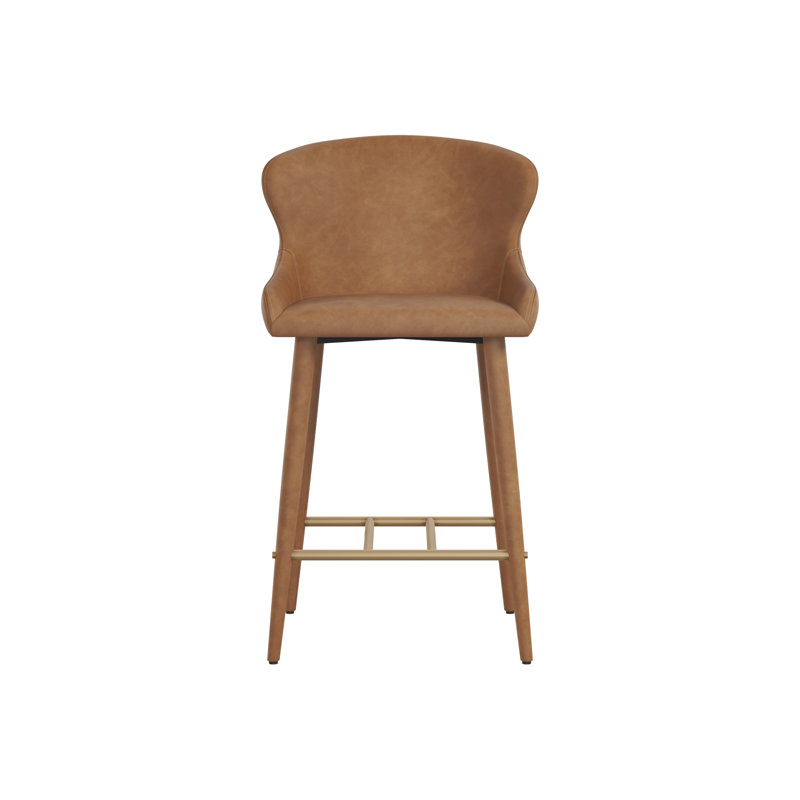 EVORA Upholstered Stool with Metal Frame