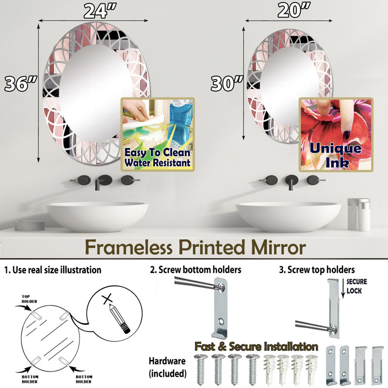 Miroir Zikira, 30 po x 20 po