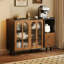 Buffet en bois de noyer brun-132392322