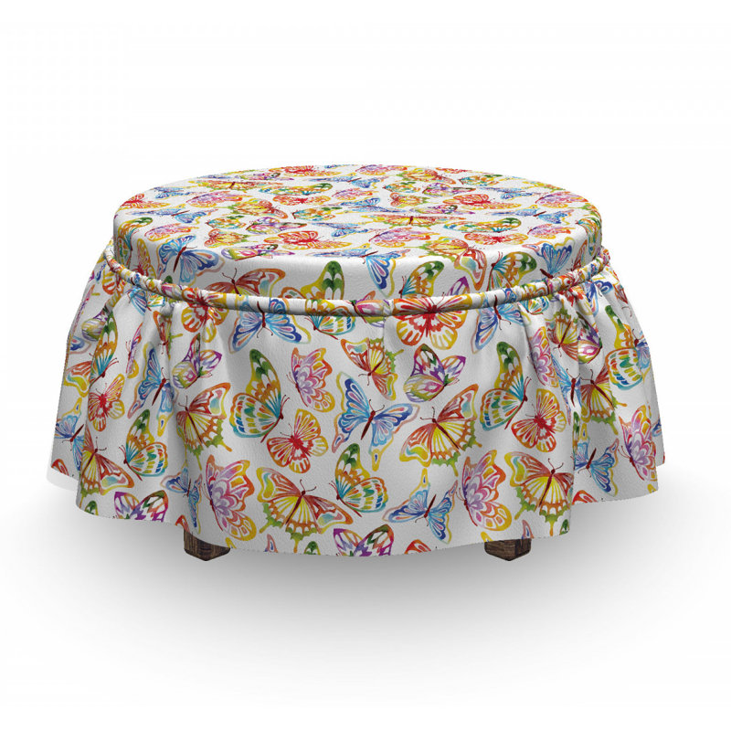 Ensemble de housse pour repose-pieds 2 pièces, Motif7