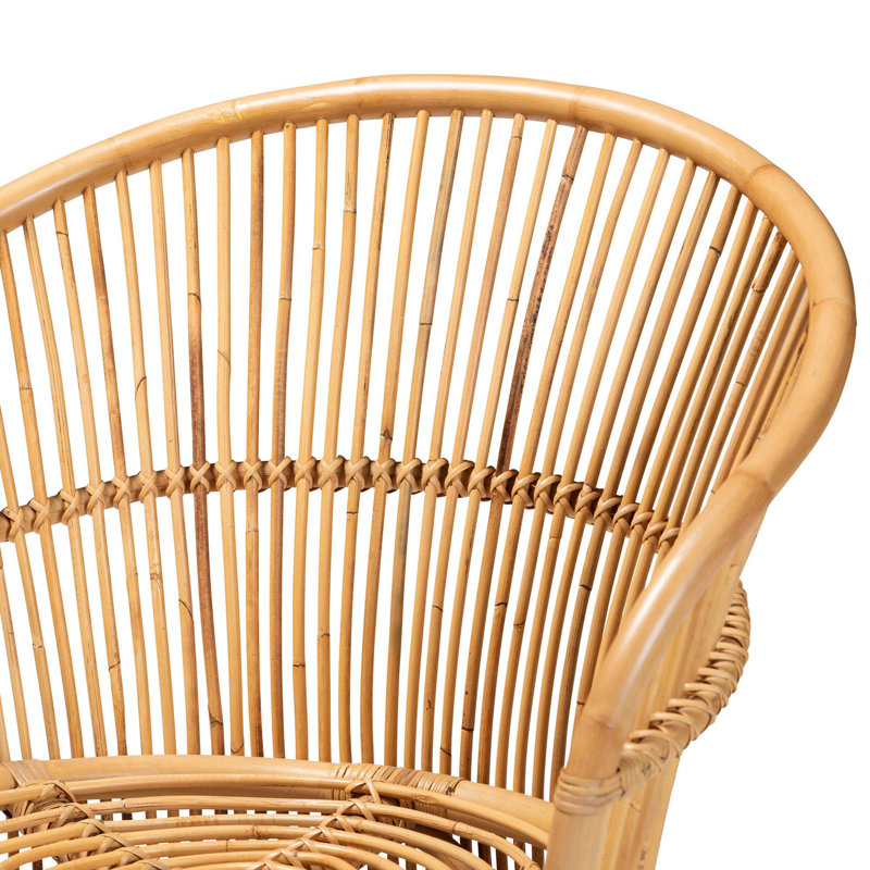 Chaises d'appoint en rotin naturel fabriquées à la main