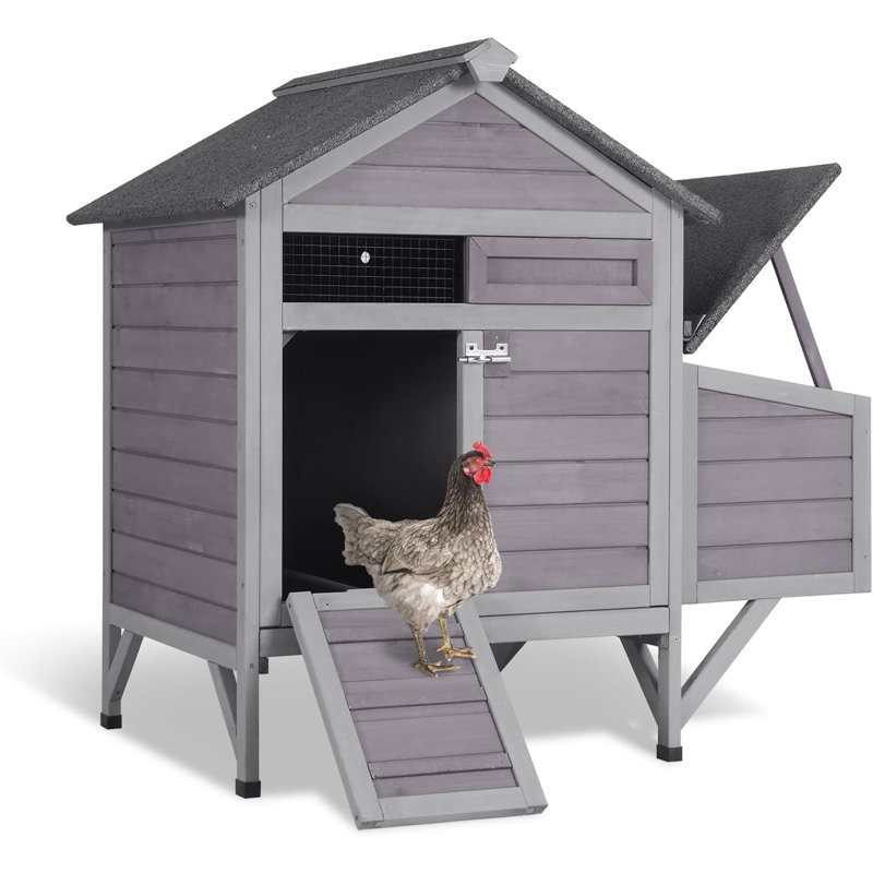 Poulailler pour 2 poulets pour la maison Ues, Gris