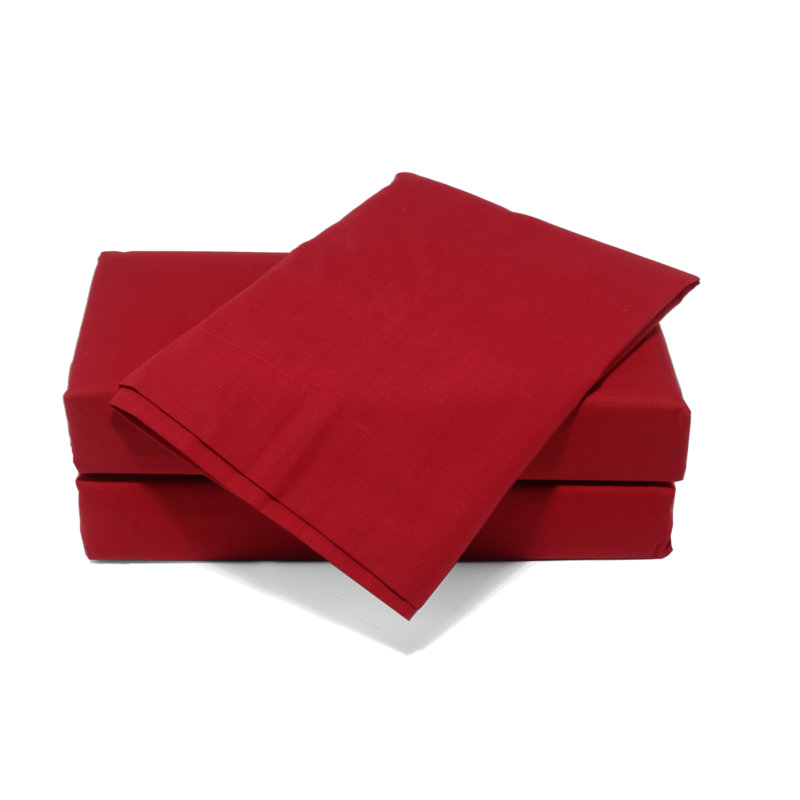 Symple Stuff Bed Valance, Red, Single (3')