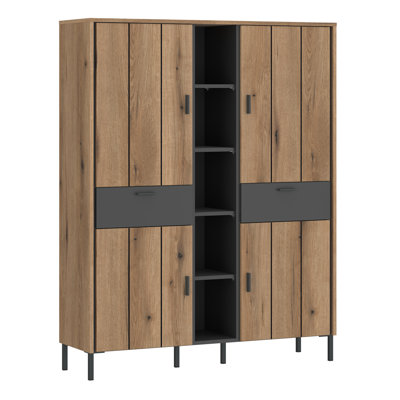 Aliceia 2 Door Manufactured Wood Wardrobe