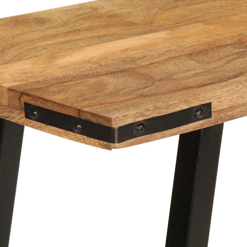 30cm Solid Wood Top Console Table