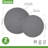 Tovolo Silicone Microwave Mat Set of 2 10-Inch and 12-Inch Heat-Resistant for Turntable and Trivet, Charcoal