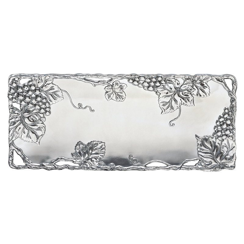 Arthur Court Designs Grape Aluminum Platter