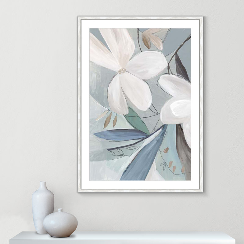 «Bluebell Bouquet Collection Bluebell Bouquet Bliss II», impression encadrée sur papier par Asia Jensen