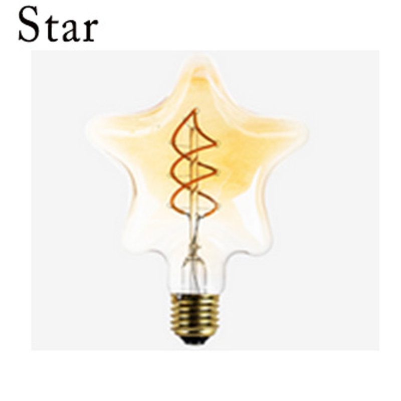 Silberman 4W LED Vintage Edison Light Bulb Amber