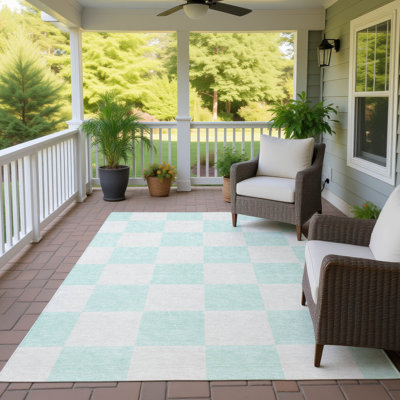 Machine Washable Indoor/Outdoor Chantille ACN2345 Geometric Rug