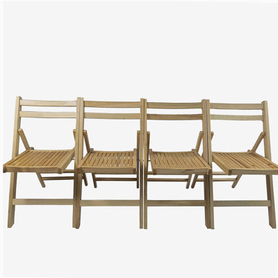 Chaise pliante en bois à lattes Furniture