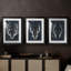 Bois et lumières - Impression encadrée sur mesure de qualité supérieure - 3 pièces-1148164236-1148164238
