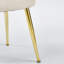Ensemble de salle à manger 1 + 4,5 pièces, table de salle à manger à pieds en métal Mid-Century pour 4-6 personnes avec plateau en verre, table de salle à manger à piédestal, table basse de loisirs-859970883