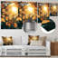 «Sun-Kissed Leaves III - Leaves», art mural en métal traditionnel-969972146