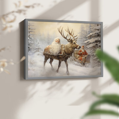 Chirstmas Art-CCCLVI -Framed Print - Restickable