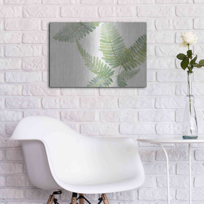 Luxe Metal Art 'Ferns II' By Chris Paschke, Metal " Ferns II " by Chris Paschke
