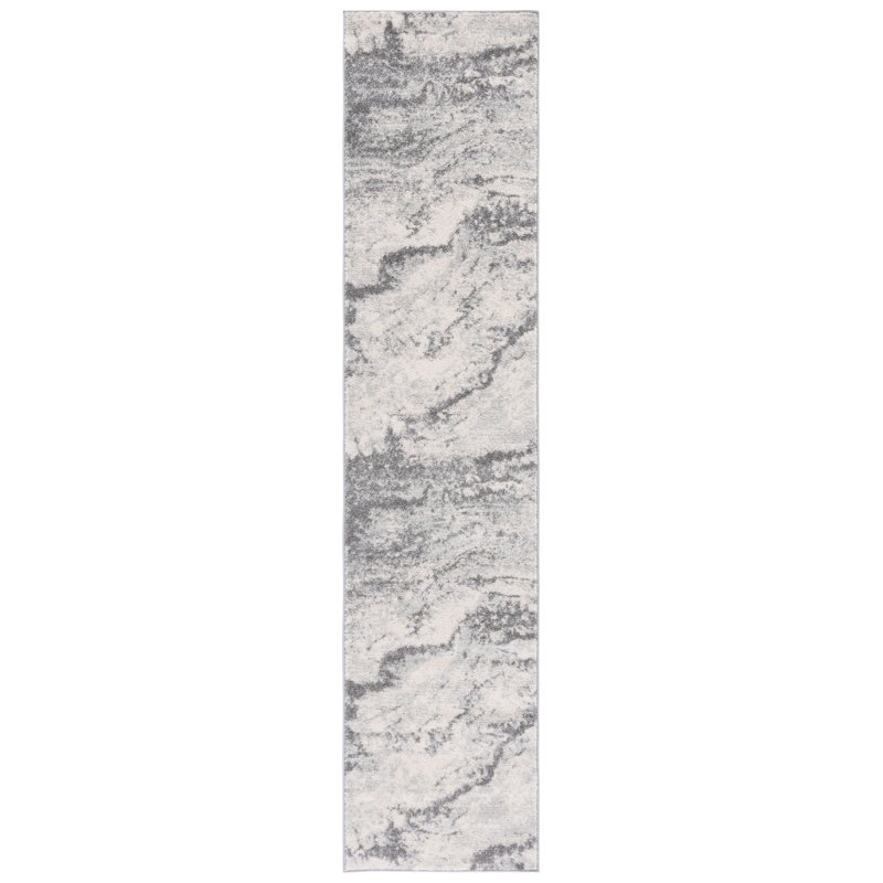 Shelvin Performance Abstract Rug, Runner 2' x 9'