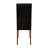 Brown Wooden Dining Chair With Velvet Cover-2011609376