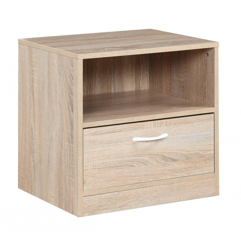 Dubois 50cm W Solid Wood Bedside Table