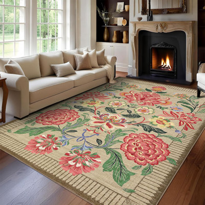 Tapis lavable rétro Vintage Boho Rugs