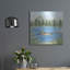 Art mural en métal luxueux «Canoeing On The Lake» par Deb Strain, 24 po x 24 po-114799235