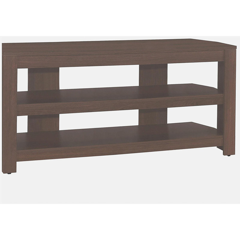 Meuble télé, 42 pouces, vertical, centre multimédia, tablette de rangement, salon, chambre à coucher, placage de bois brun
