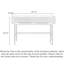 Console cannelée ultra-brillante pour décor de vestibule contemporain-1019173561