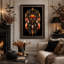 Art sur toile, citrouille orange-653618004