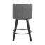 Tabouret de bar pivotant 26 po H avec structure en bois massif-1985502155