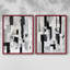 ABSTRACT Series XXVIII - Impression encadrée de qualité supérieure - prête à être accrochée - aucun clou requis - aucun clou requis-2012355889-2012355903