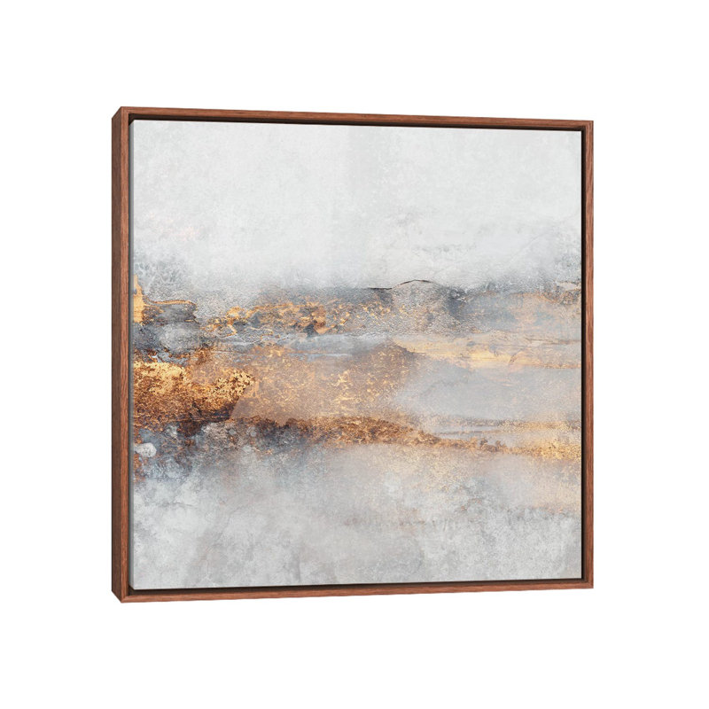 Brouillard-carré par Elisabeth Fredriksson-reproduction d’art, Pas de tapis, H 18 po x l 18 po x P 1,5 po